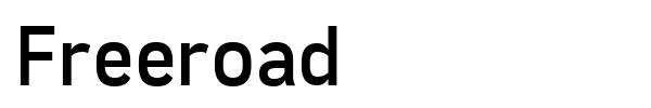 Freeroad font preview